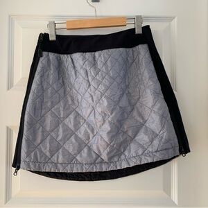 Swix Black and Gray Quilted Women's Skirt